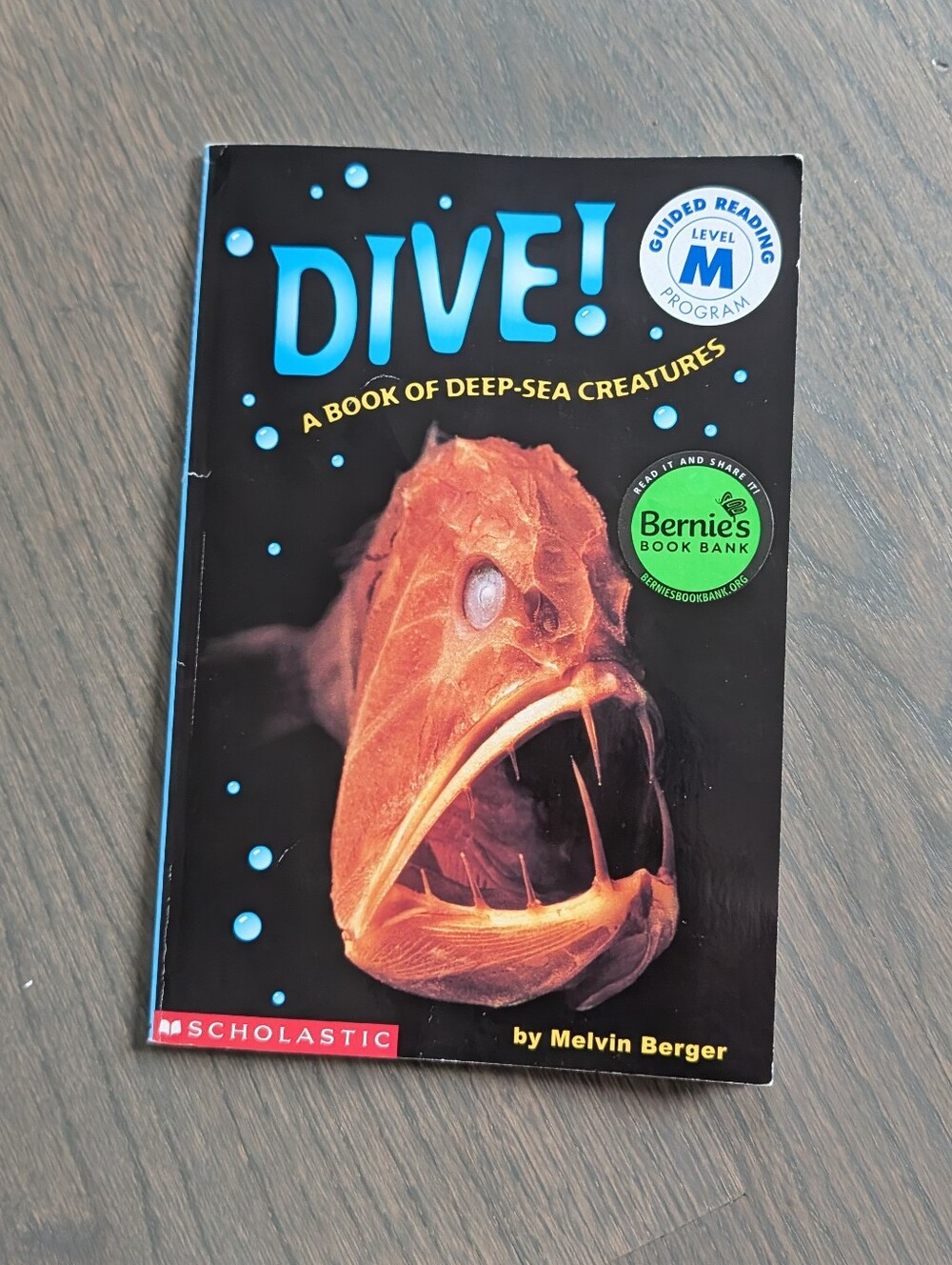 Scholastic DIVE! A Book of Deep Sea Creatures Melvin Berger Guided Reading